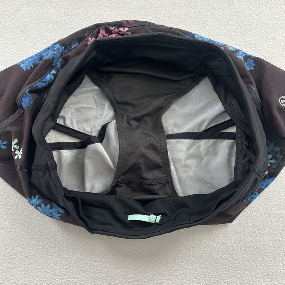 Lululemon Run 2.5” Speed Shorts 4-way Petal Pop Multicolor Floral Print Black 6 - Picture 5 of 9